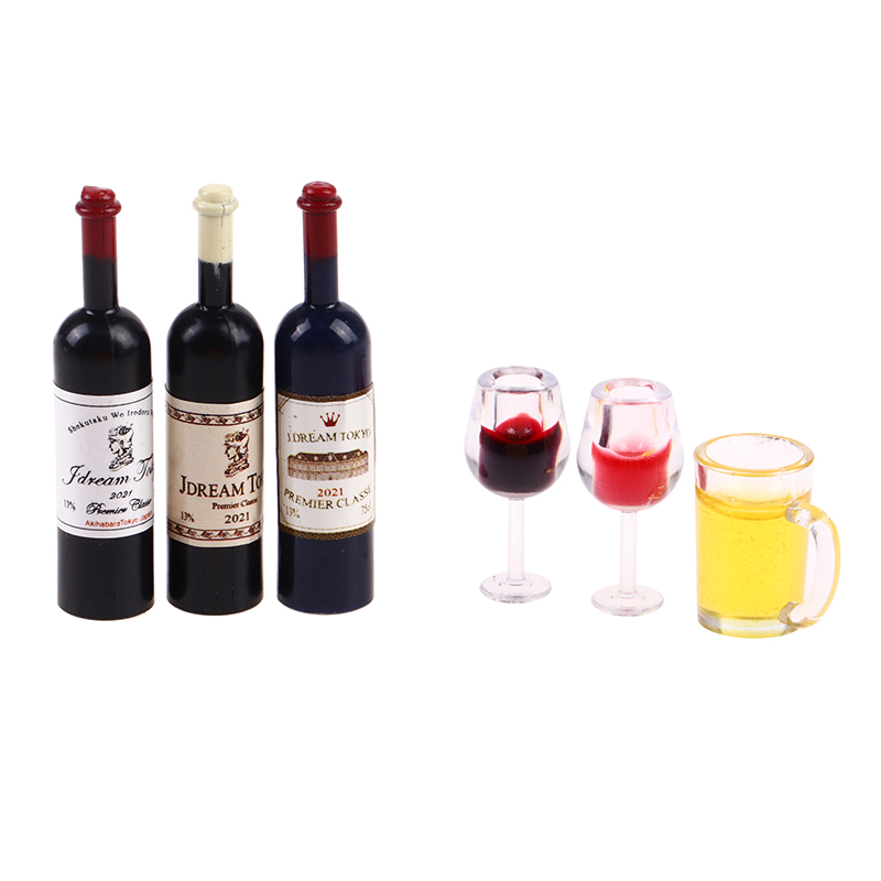 Wine Beer House - Juego de 5 piezas de resina