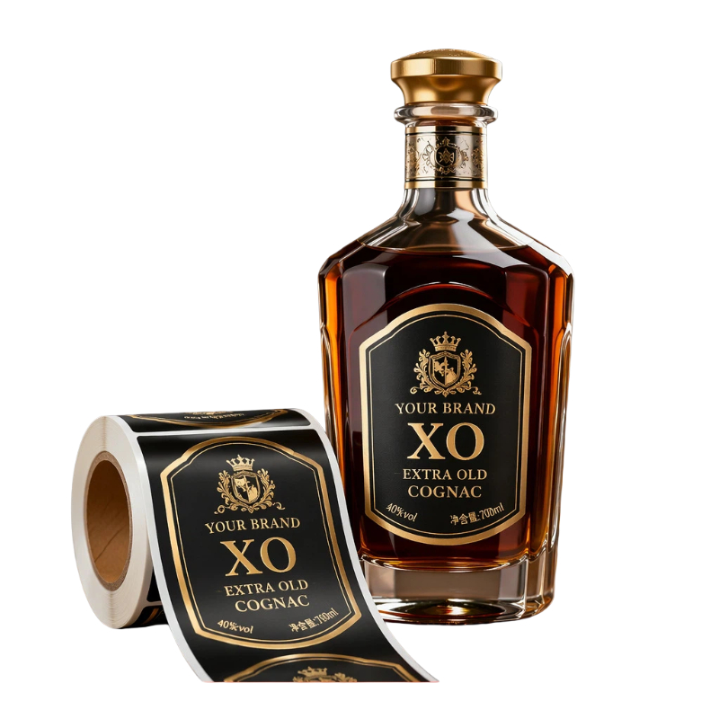 Wine To Beer Alcohol - Etiquetas Adhesivas Personalizadas Premium Impermeables para