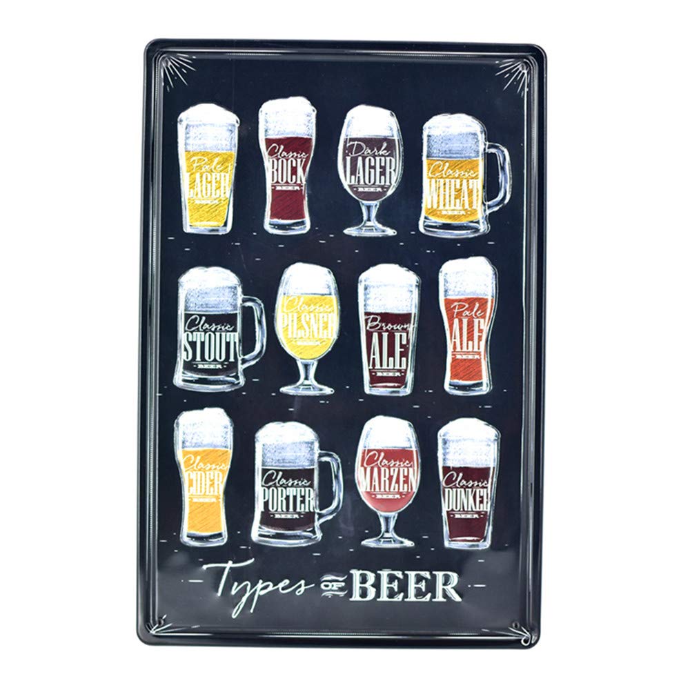 Wine Beer Difference - Letrero Decorativo Moderno con Diseño de