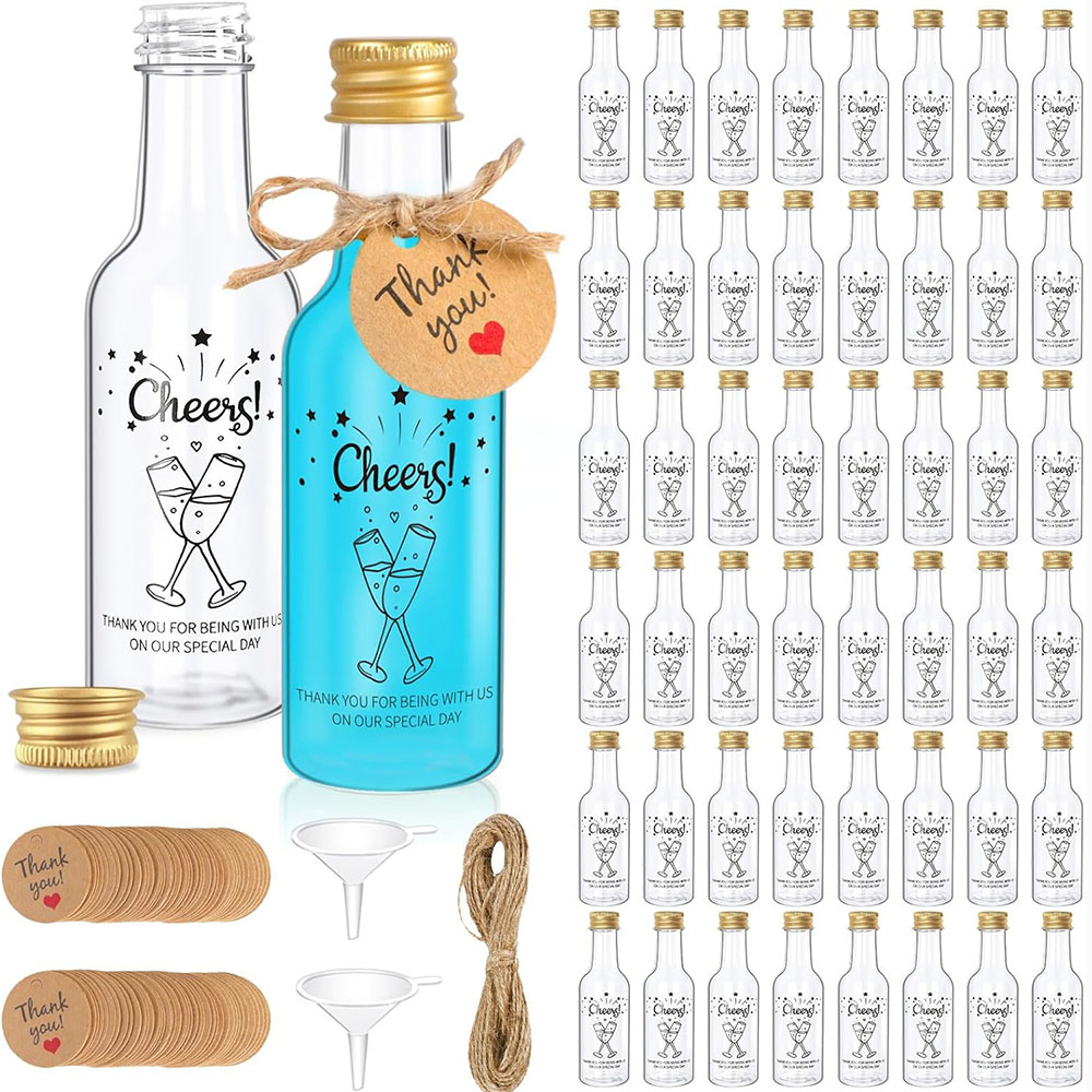 Wine Beer Liquor - Paquete de 50 Mini Botellas de