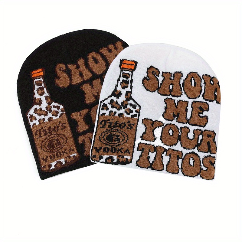 Wine Beer Hat - Gorros con estampado de leopardo y