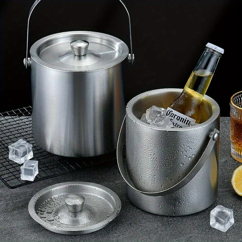Wine Beer Holder - Cubo de hielo aislado de acero