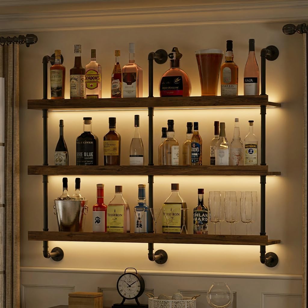 Wine Beer Liquor - Estante para vinos montado en la