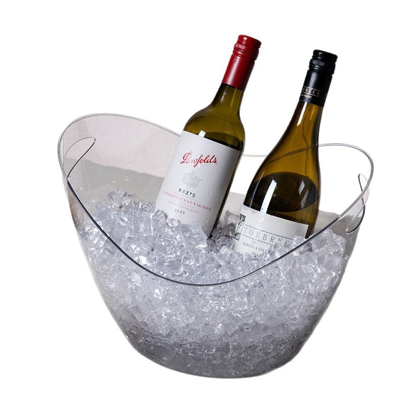 Wine Beer Holder - Cubo de Hielo Transparente de 8L,
