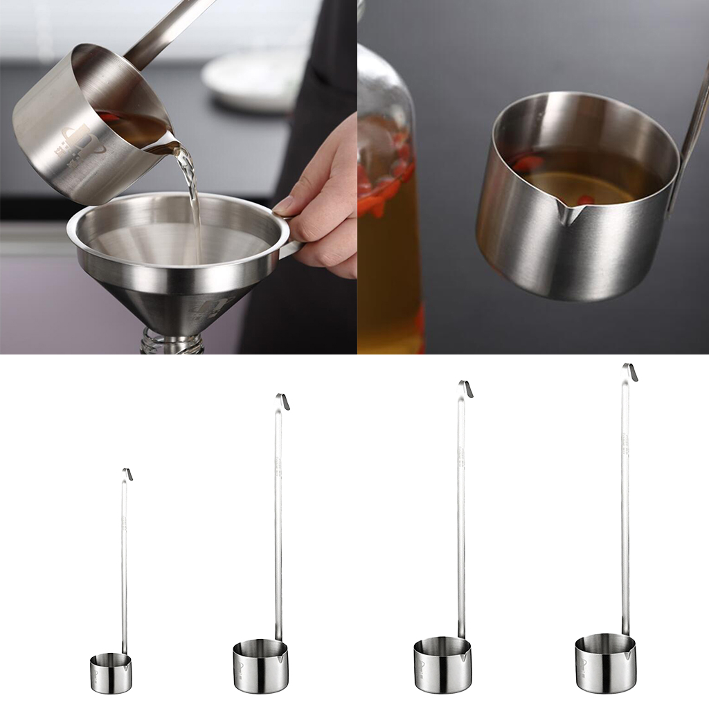 Wine Beer Liquor - Cuchara larga de acero inoxidable 304,