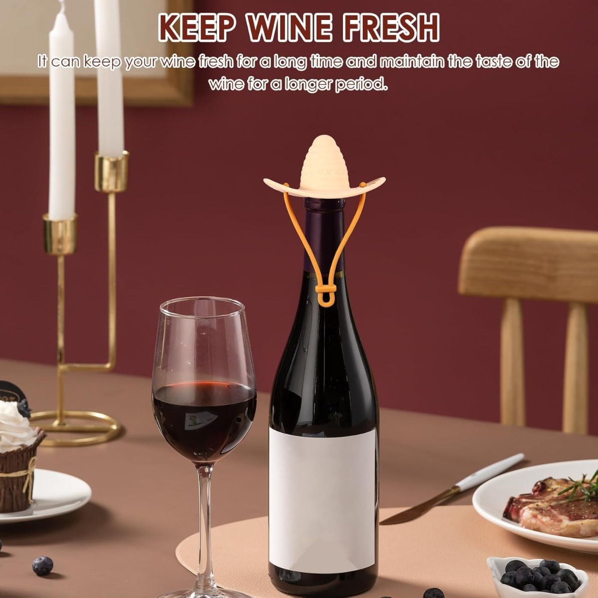 Tapón de Botella de Vino con F - Wine Beer Hat reseña y precio