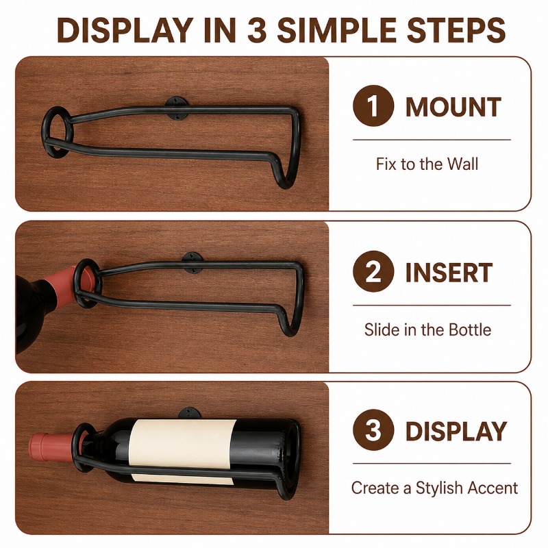 Estante de metal para vinos mo - Wine Beer Holder reseña y precio