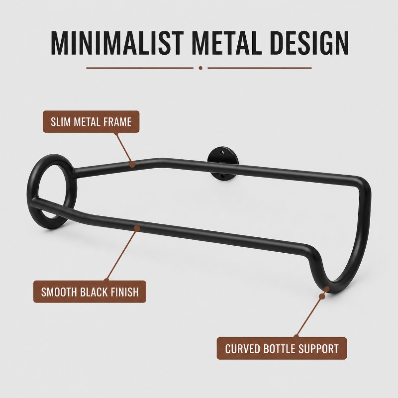 Estante de metal para vinos mo - Wine Beer Holder reseña y precio