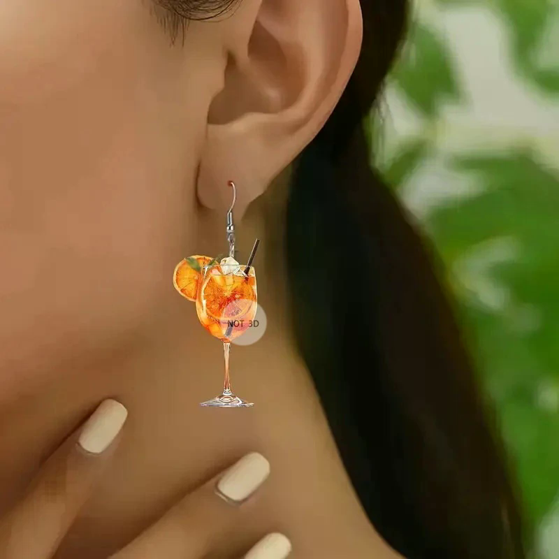 Pendientes de diseño plano 2D  - Beer And Wine Festival reseña y precio