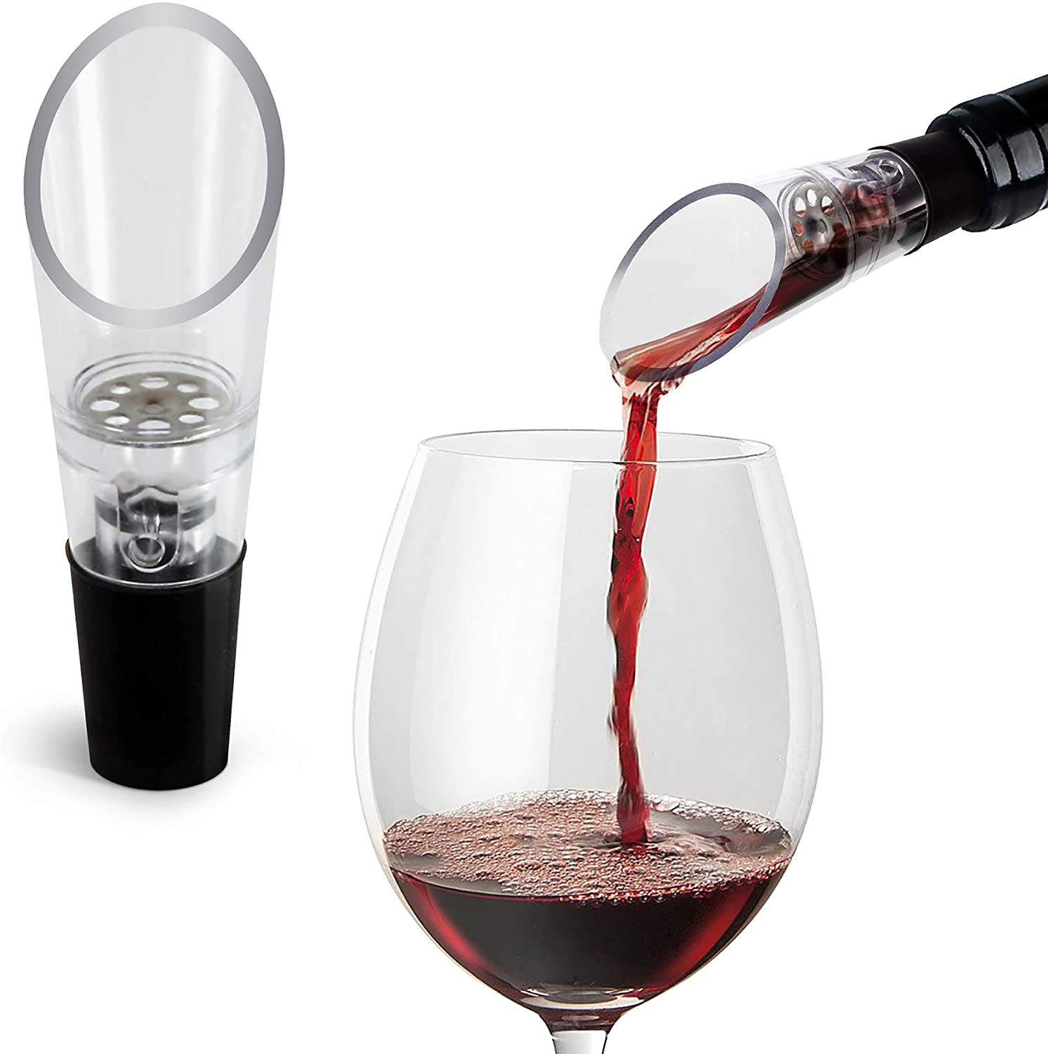Aireador de vino, decantador,  - Wine Beer Liquor reseña y precio
