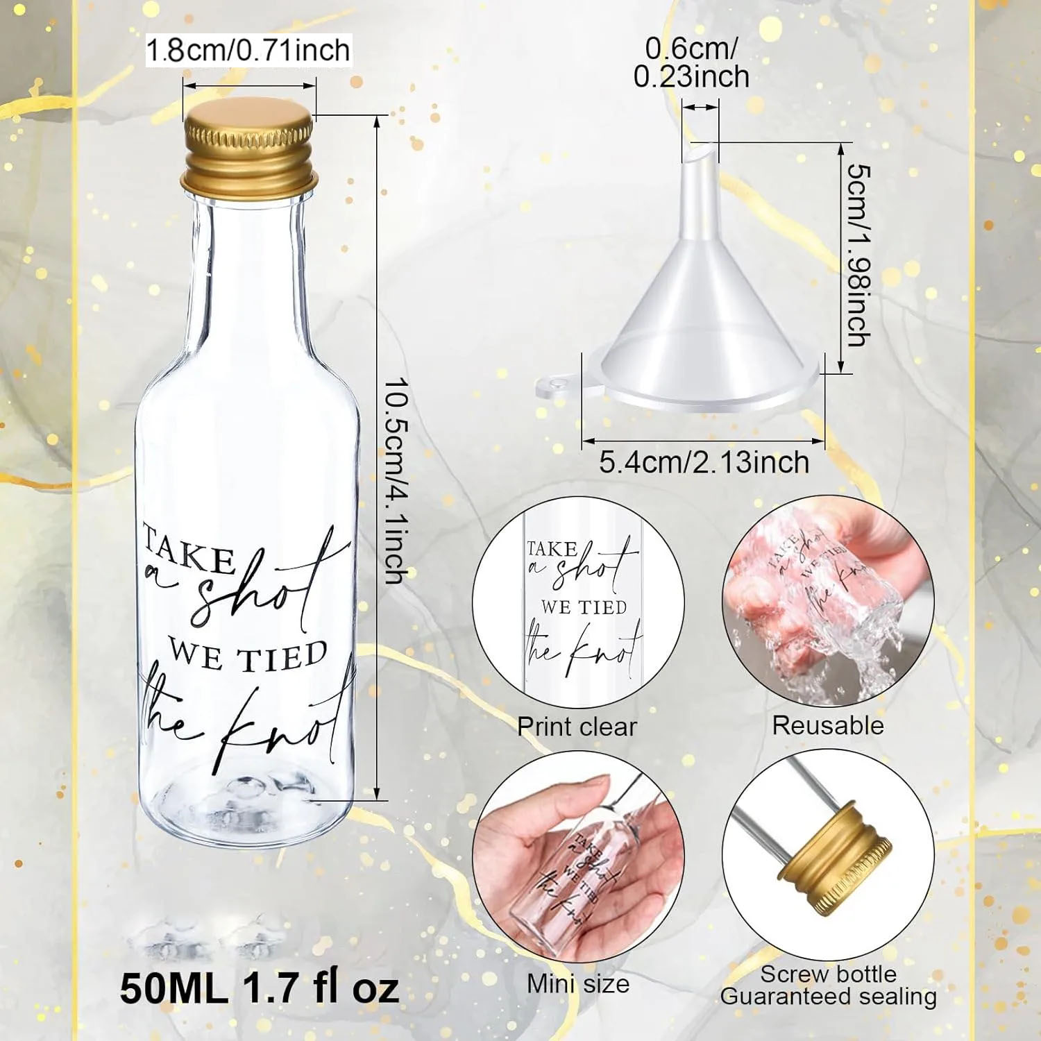 Mini botellas de licor de 50ml - Wine Beer Liquor reseña y precio