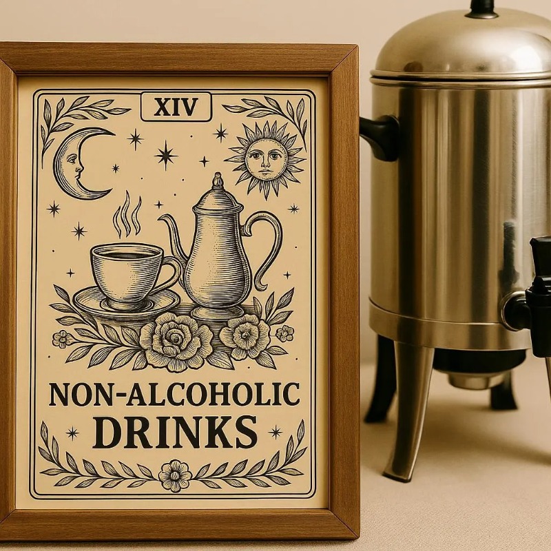 Póster Vintage de Tarot para B - Wine Beer Menu reseña y precio