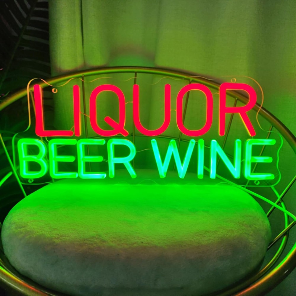 Letrero LED de Neón para Licor - Wine In Beer Store reseña y precio