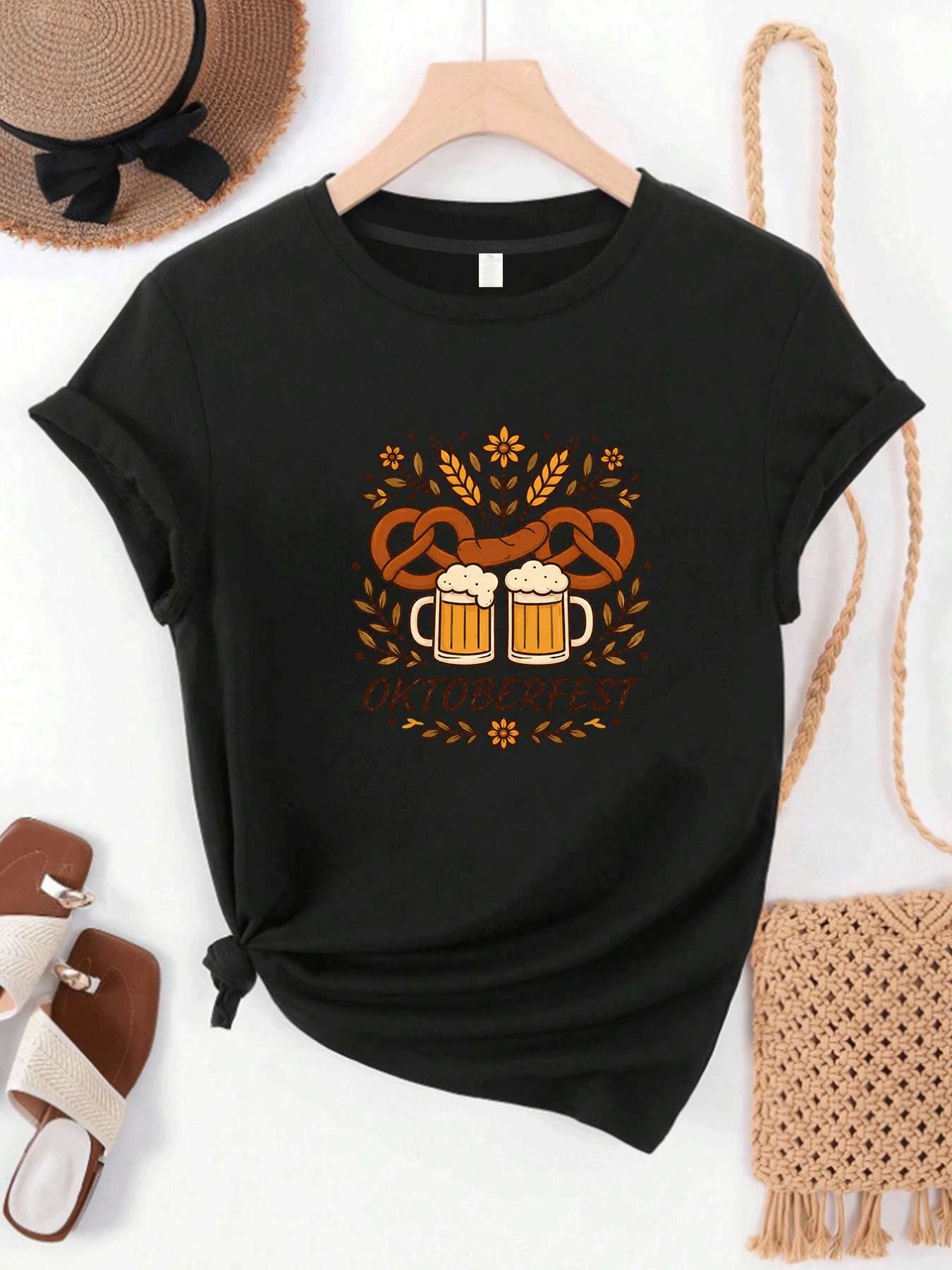 【MYJ062633】Camiseta para mujer - Beer And Wine Festival reseña y precio