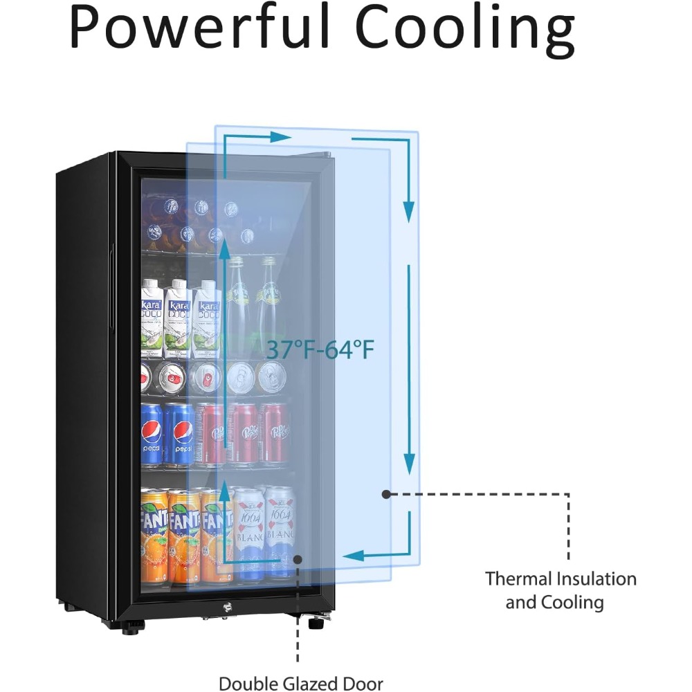 Refrigerador de bebidas, minir - Wine Beer Foot reseña y precio