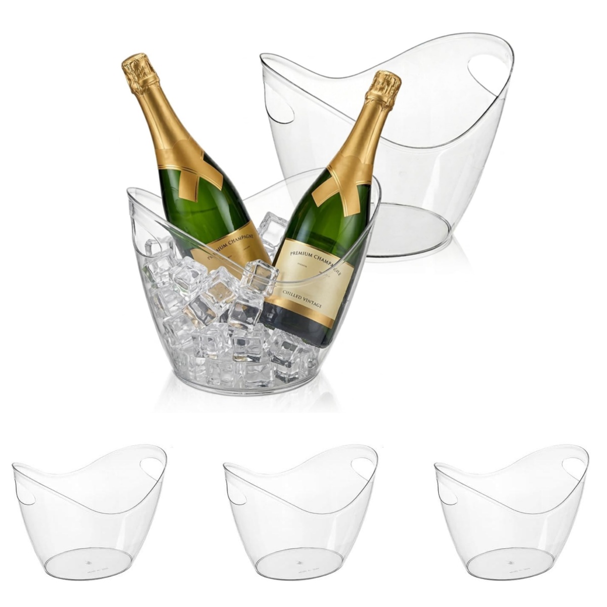 Cubo de hielo irrompible de PE - Wine Beer Holder reseña y precio