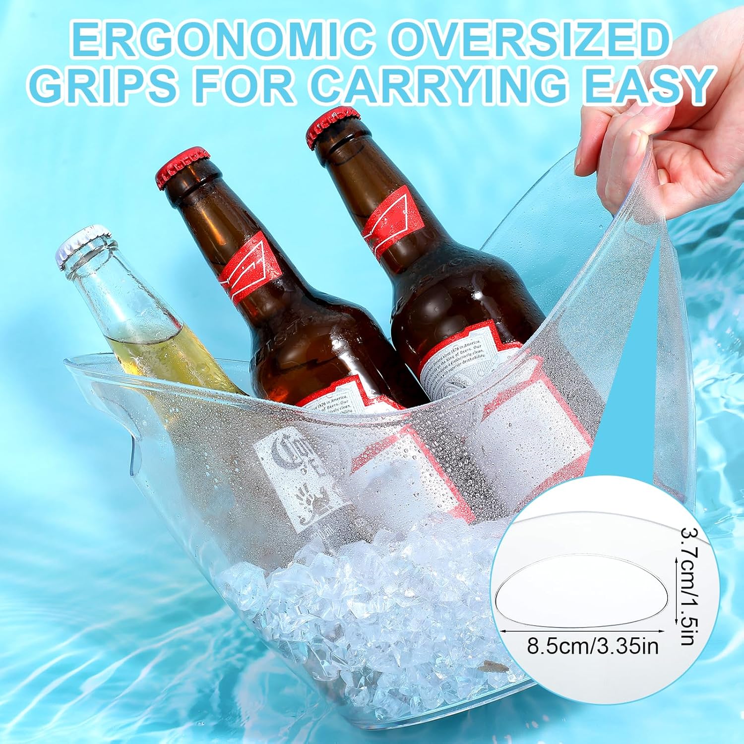 Cubo de hielo irrompible de PE - Wine Beer Holder reseña y precio