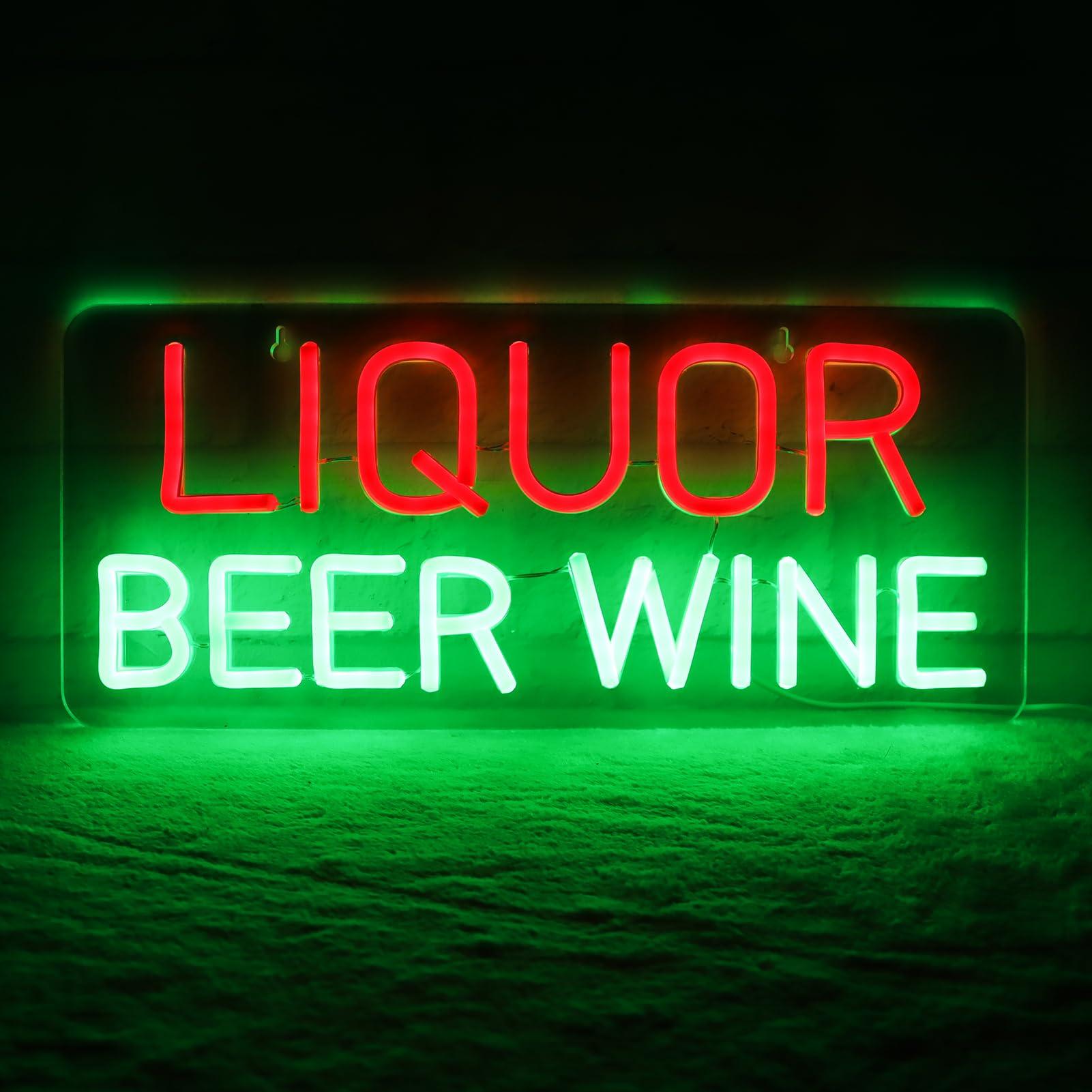 Letreros de Neón de Licor, Cer - Wine In Beer Store reseña y precio