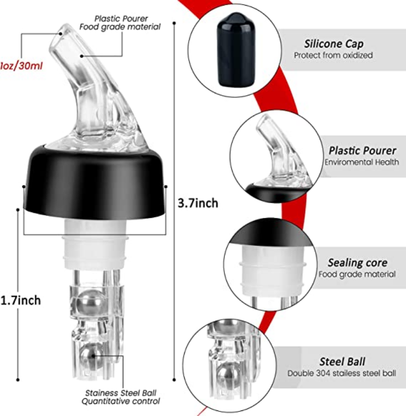 Vertedor de botella medido aut - Spirit Measure Jigger reseña y precio