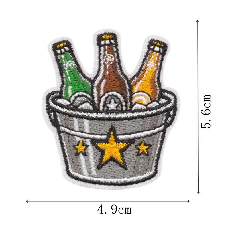 Parche bordado creativo con mo - Wine Beer Hat reseña y precio
