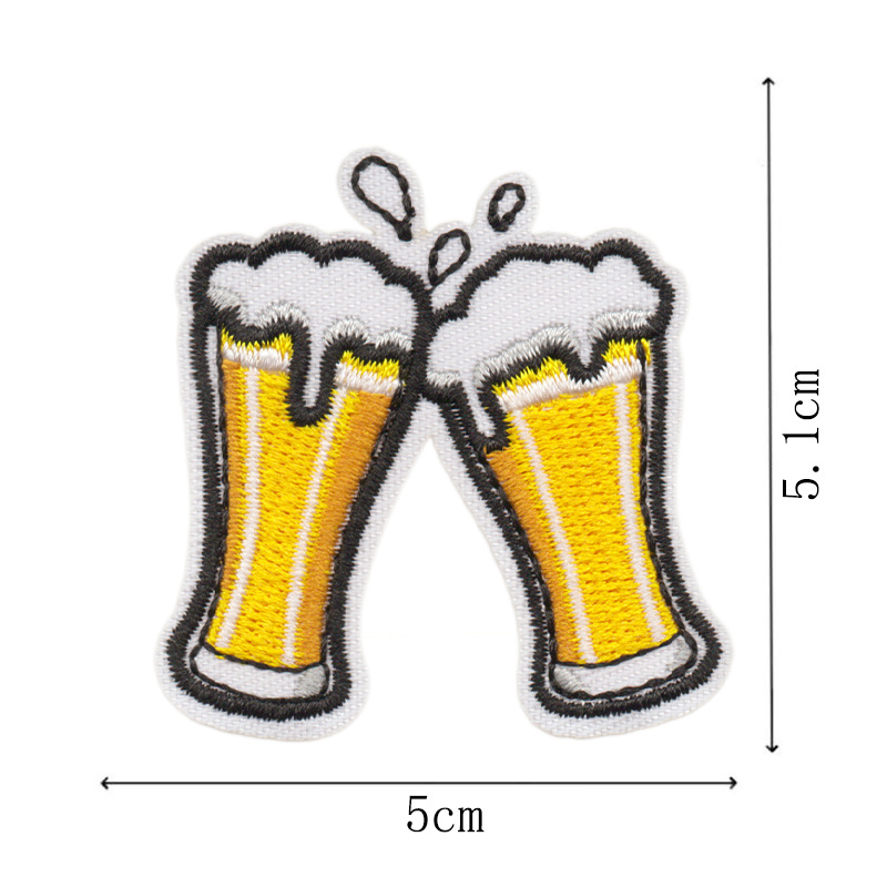 Parche bordado creativo con mo - Wine Beer Hat reseña y precio