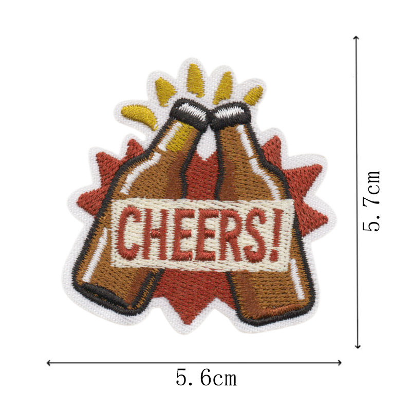 Parche bordado creativo con mo - Wine Beer Hat reseña y precio